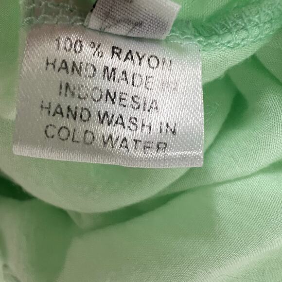 Blue Ginger Embroidered Fringe Tunic Small Boho Beach Coastal Nautical Festival - Picture 9 of 11